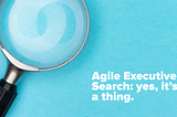 Agile Executive Search: yes, it’s a thing.