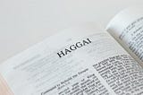 A WORD FROM THE BOOK OF HAGGAI — Words IN Verse