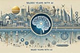 Envisioning Humanity’s Future: 50000 Years with AI