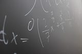 Formula in chalk on a blackboard