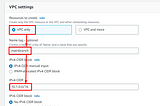 Similarly create second vpc with public subnet and attach internet-gateway to subnet like above