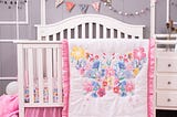 la-premura-pink-floral-butterfly-nursery-crib-bedding-set-4-piece-standard-size-crib-bedding-sets-fo-1