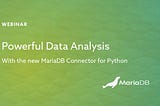 How to connect Python programs to MariaDB