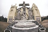 Picture of a tombstone in a New Orleans’ cemetery.