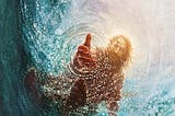 the-hand-of-god-by-yongsung-kim-features-jesus-reach-out-to-save-peter-open-edition-canvas-12-x-18-r-1
