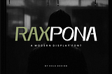 Raxpona Font