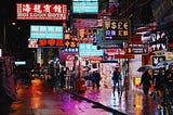 Hong Kong’s well-lit night market