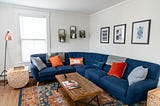 Apartment living room interior design.
