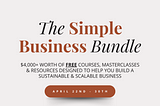 Bundle Alert: The Simple Business Bundle