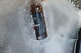 Frozen Beer in the Bed of a Pickup Truck