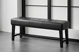 Black-Faux-Leather-Benches-1