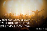 Differentiation vs. distinctiveness: the key to brand recognition
