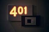 401 numbers above thermostat