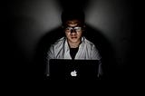 person writing code
