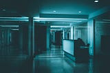 Eerie dark hospital