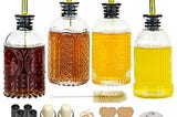 oudizz-4pcs-coffee-syrup-dispenser-for-coffee-bar-7oz-simple-glass-syrup-bottle-setcoffee-bar-access-1