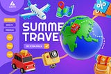 Summer Travel 3D Icon