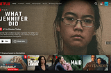 Animated image showing the Netflix website with all text assets localized first in English and then in Japanese.
