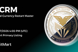 Global Currency Restart Master (GCRM), Listed on BitMart Exchange