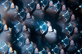 Kaleidoscopic image of a woman and a disco ball