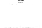 Introducing the EDS Coach: A Custom GPT Tailored for Those with Hypermobility Conditions