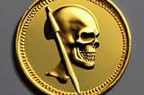 The other side of the coin. Complexity’s cost. (I created this image using the Stable Diffusion Artificial Intelligence model. Using the prompt: “a single gold coin featuring the grim reaper”.)