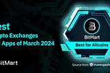 BitMart Awarded Investopedia’s Best Crypto Exchanges and Apps of March 2024: Best for Altcoins