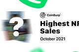 Highest NFT Sales for October 2021
