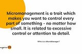 5 Warning signs of a Micromanager -