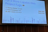 Project Fugu 🐡 at W3C TPAC