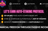 Let’s earn is the first sustainable auto-compounding & auto-staking protocol on the Binance Smart…