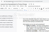 Lessons from spreadsheets for product design