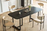 lowes-black-contemporary-modern-dining-table-composite-with-black-sand-steel-base-cz272-180-1