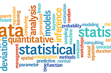 Word cloud of terms that relates to Statistics