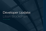 Developer Update: Lition Blockchain — July 2020