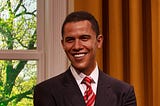 Barac Obama smiling