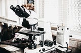 A laboratory microscope, which is the piece of equipment that I used the most as a chemical engineer.