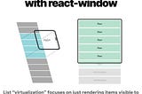 Render large lists efficiently with react-window
