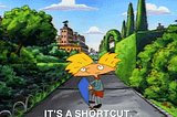 hey arnold gif saying it’s a shortcut