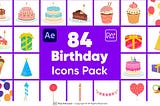 Birthday Icons Pack For After Effects