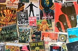 Posters on a wall