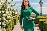 Green-Long-Sleeve-Dress-1