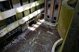 Stock photo of a decaying building