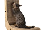 L-Shaped Cat Scratcher Pad: Eco-Friendly & Durable Wall Mounted Scratcher and Lounge for Cats | Image