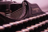 photo of antique typewriter