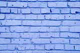 Blue brick wall