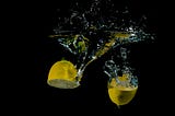 Lemons in water