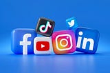 Social Media Logos in 3D. Facebook, Instagram, Twitter, TikTok, YouTube, LinkedIn. Feel free to contact me through email mariia@shalabaieva.com