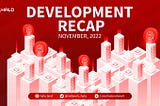 HALO Network Development Recap — November 2022