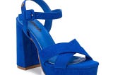 Comfortable Platform Sandals in Bright Blue | Image